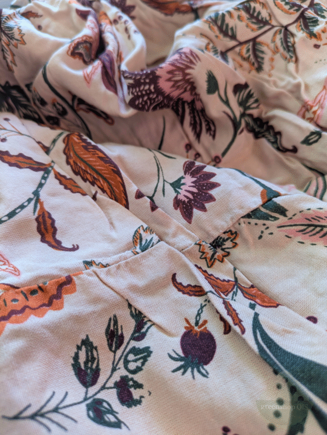 Romantischer Maxirock mit Paisley-Blumenmuster in Zimt und Beere - Design nr 49 – Bild 8